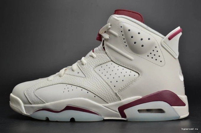 white 384664-116 6 Maroon Retro Air Jordan 0814